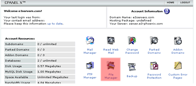 cPanel File Manager Icon